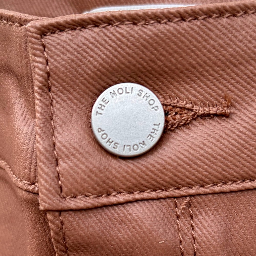❌SOLD❌ The Noli Shop ARIA COATED FLARE JEANS in MOCHA, SZ 31 (12) MSRP $178 - Picture 5 of 10
